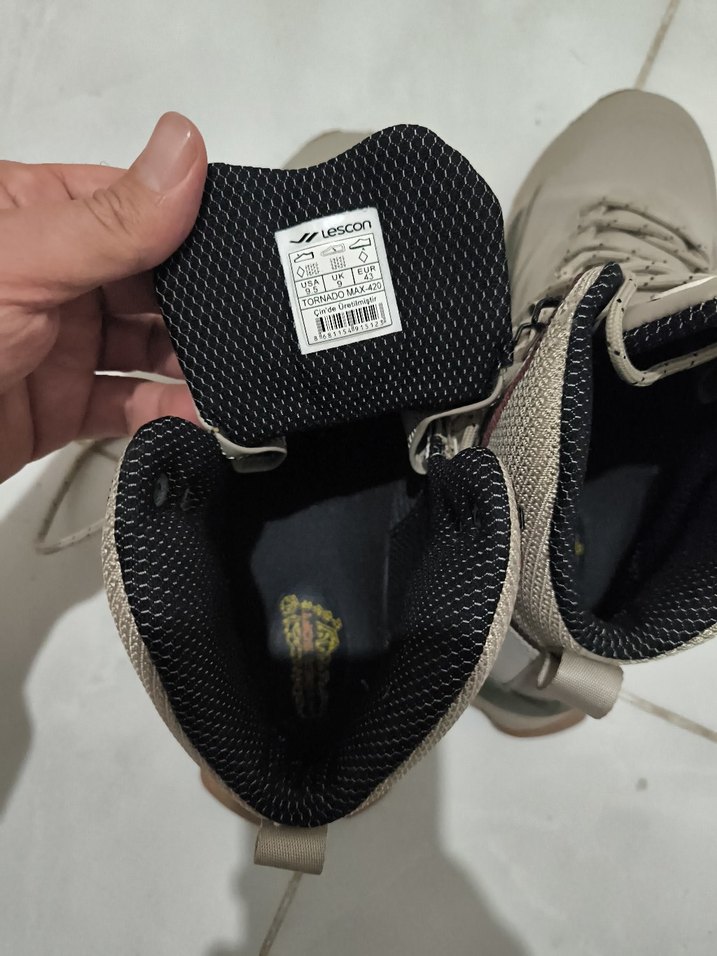 Bej Bağcıklı Lescon erkek bot 43 - Görsel 4