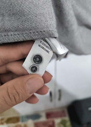 Gri Uzun Kollu Keten gömlek L xl - Görsel 6