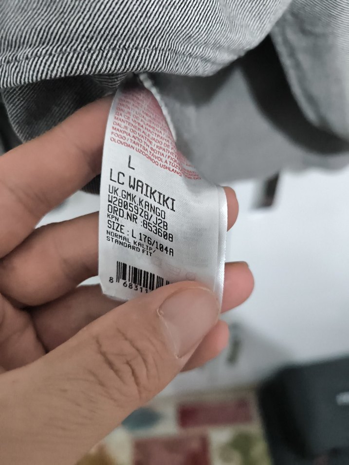 Gri Uzun Kollu Keten gömlek L xl - Görsel 5