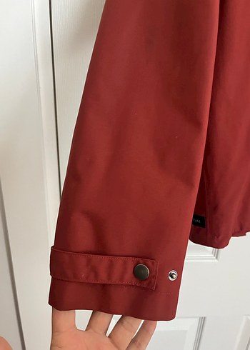 Kırmızı Erkek Midi Boy Rüzgarlık Mont - Görsel 4