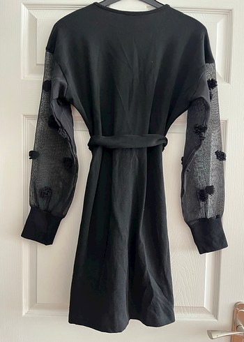 Nakış Detaylı Siyah Uzun Kollu Uzun Kadın Sabahlık - Görsel 5