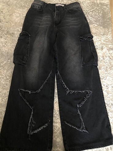 yıldızlı baggy pantolon