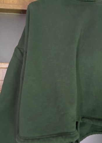 Zara Zara koyu yeşil sweatshirt