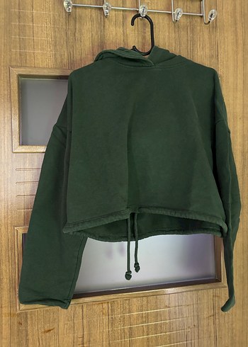 Zara koyu yeşil sweatshirt