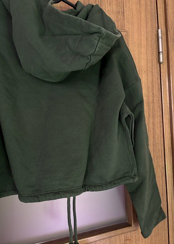 m Beden Zara koyu yeşil sweatshirt