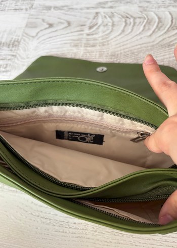 Drapeli fıstık yeşili Ole Koton Kadın Çanta - Görsel 4