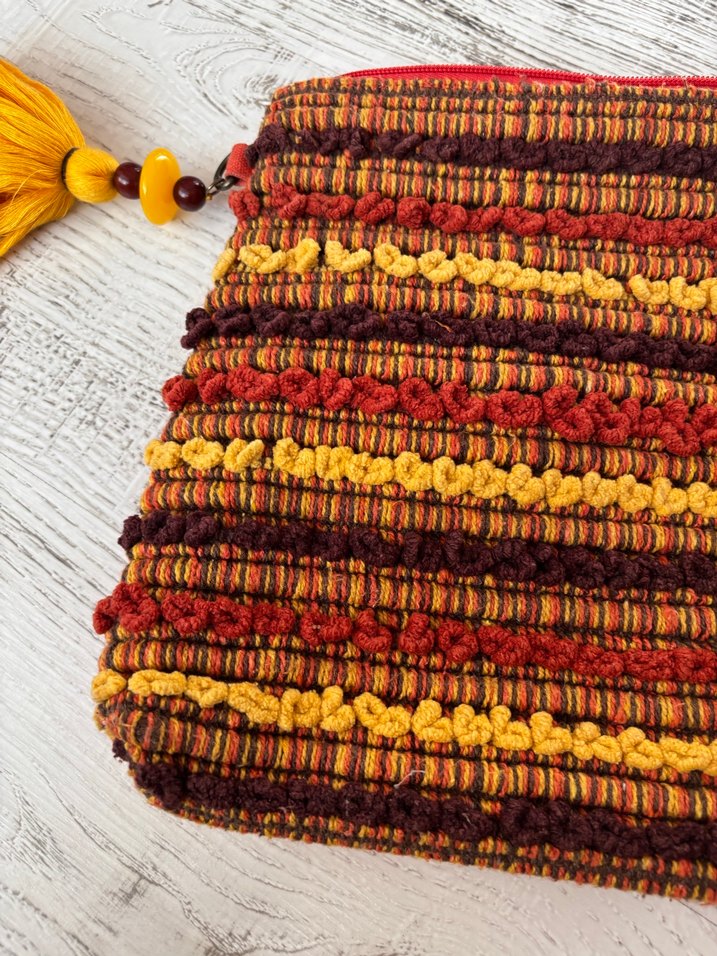 Penti Renkli Nakışlı Bohem Kadın Clutch Çanta - Görsel 2