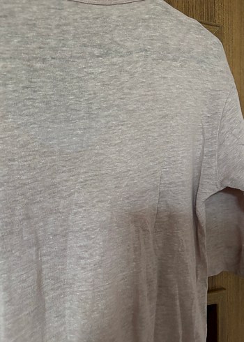 Massimo Dutti V Yaka Kadın Tişört - Görsel 5