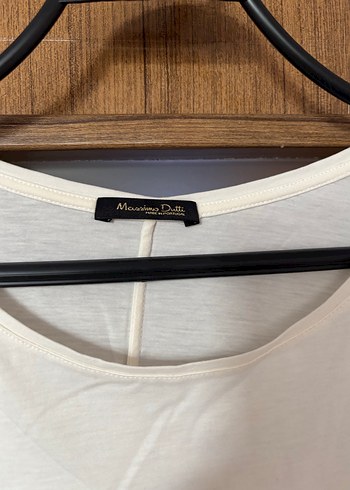 Massimo Dutti Uzun Kollu Kırık Beyaz Pamuklu Kadın Bluz - Görsel 3