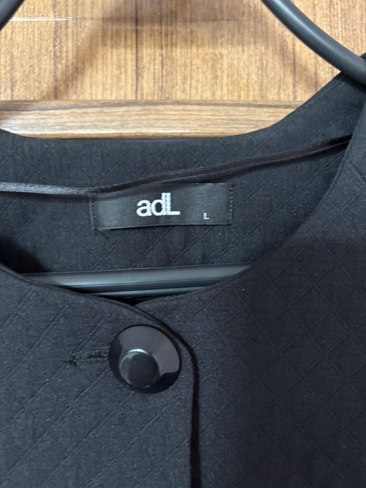 AdL Düğmeli Siyah Kadın Uzun Kollu Kaban - Görsel 4