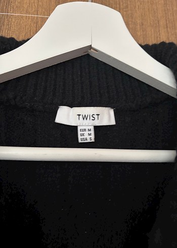 Twist Siyah Örgü Süveter - Görsel 3