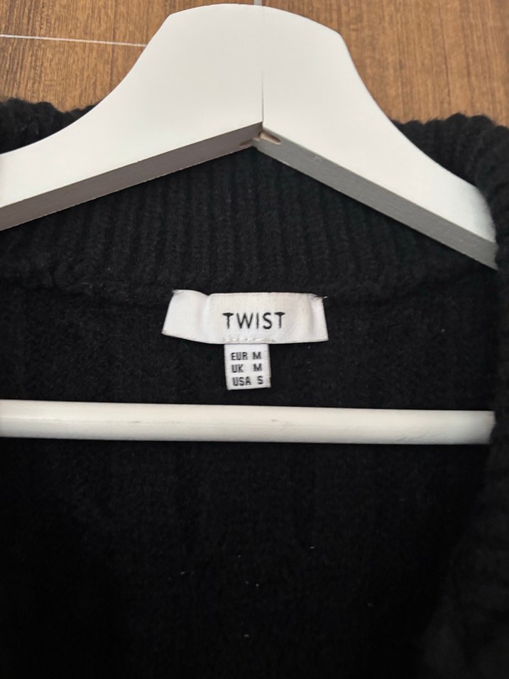Twist Siyah Örgü Süveter - Görsel 3