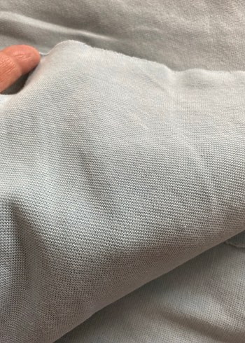  Beden gri Renk Bebe mavisi penye kumaş