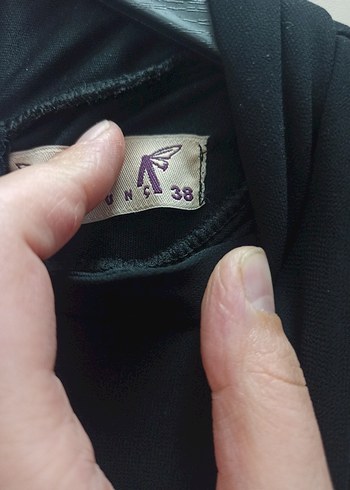 38 Beden siyah Renk Siyah Uzun Kollu Drapeli Uzun Elbise