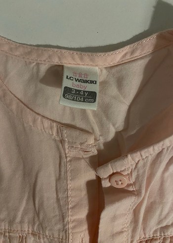 Kız Çocuk pembe fistolu Düğmeli Gömlek - Görsel 2