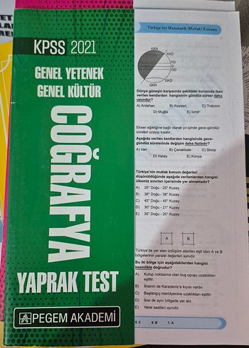 KPSS Coğrafya Soru Bankaları - Görsel 7