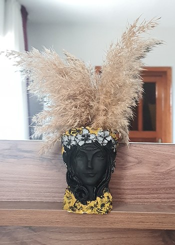 Örgü Mavi Çiçek Broş - Görsel 6