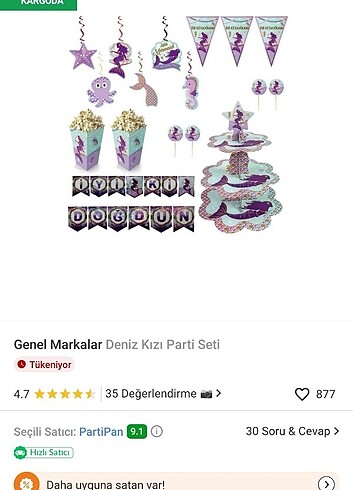  Beden Deniz kızı Doğum günü parti malzemeleri 