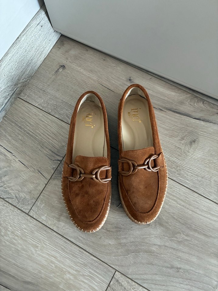 Kahverengi Süet Kadın Dolgu Topuk Espadril - Görsel 3