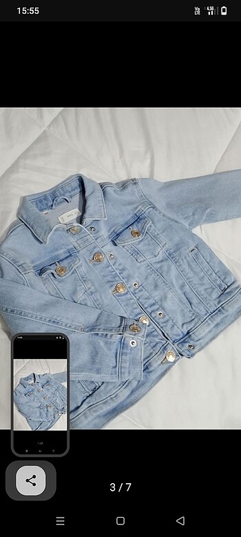 Mango Mango 18-24 ay Kız Bebek Jean Ceket
