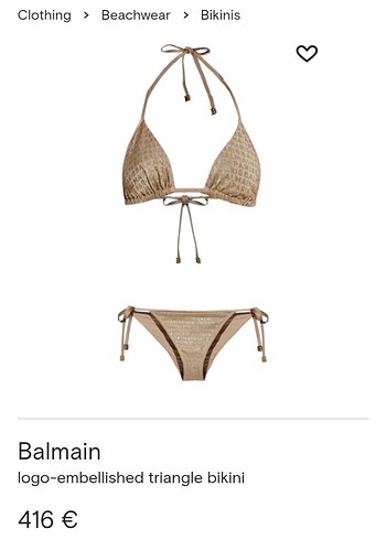 l Beden Düğmeli Beyaz Mini Bikini Takımı