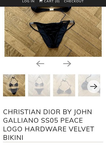Dior Lacivert Mini Bikini Takım