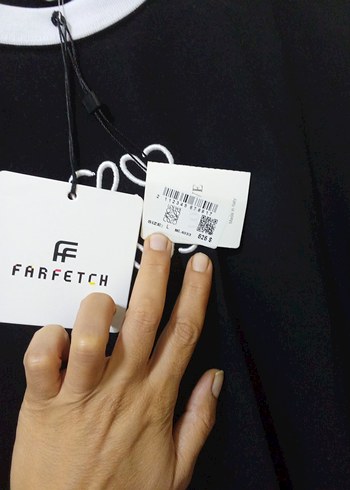 Siyah Baskılı Oversize Pamuklu Tişört loewe - Görsel 2