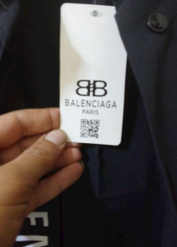 Balenciaga Siyah kadin Uzun Kollu Gömlek - Görsel 3
