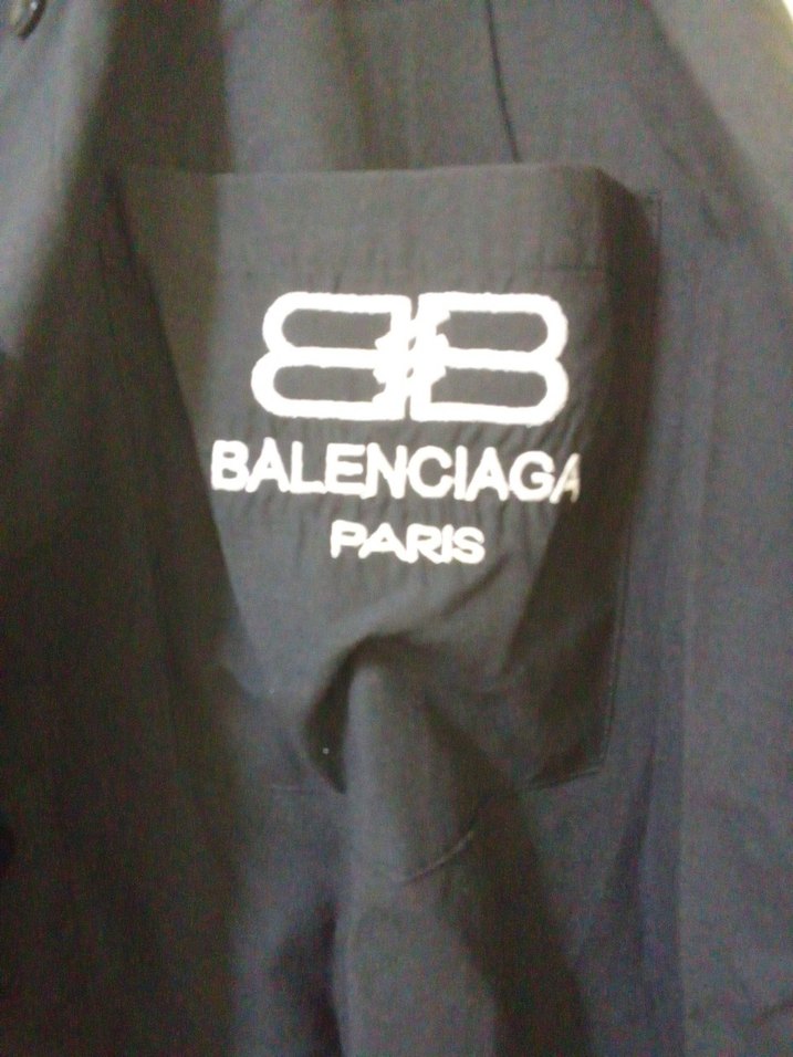 Balenciaga Siyah kadin Uzun Kollu Gömlek - Görsel 2