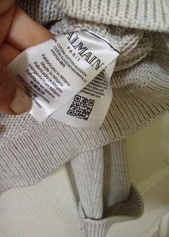 Bej Düğmeli Midi Kadın Hırka BALMAİN bu fiyata kaçmaz - Görsel 5