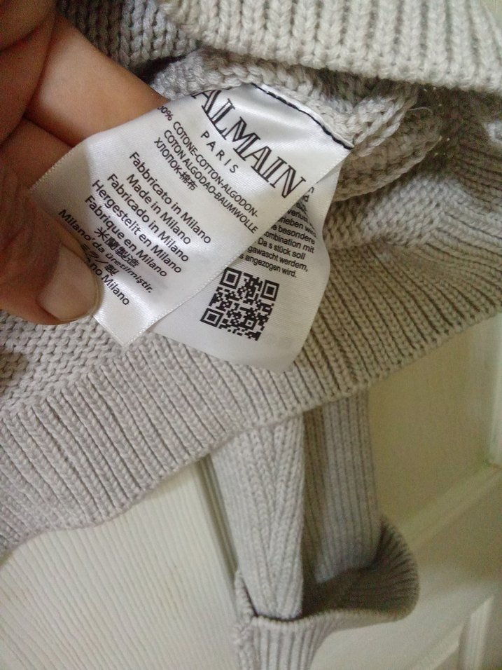 Bej Düğmeli Midi Kadın Hırka BALMAİN bu fiyata kaçmaz - Görsel 5