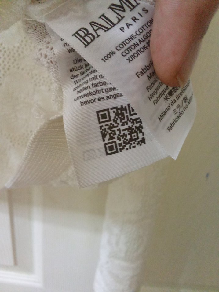 Bohem Uzun Kollu Düğmeli Beyaz Hırka - Görsel 5