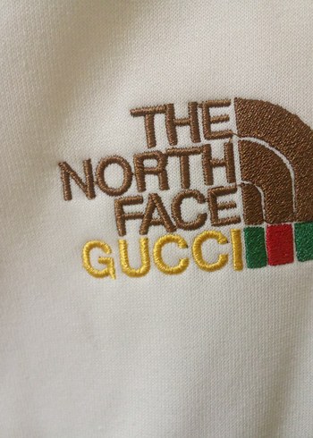 Beyaz Baskılı Kapüşonlu Kadın Sweatshirt - Görsel 7