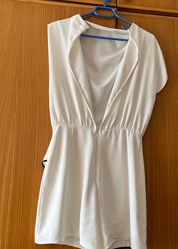 Zara beyaz şort tulum - Görsel 2