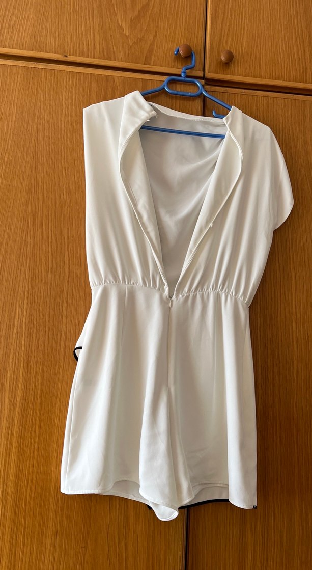 Zara beyaz şort tulum - Görsel 2