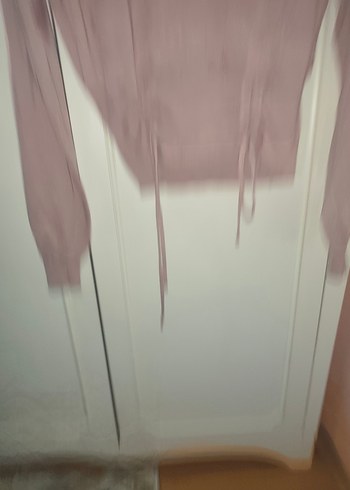 Bej Triko Uzun Kollu Kadın Bluz - Görsel 2