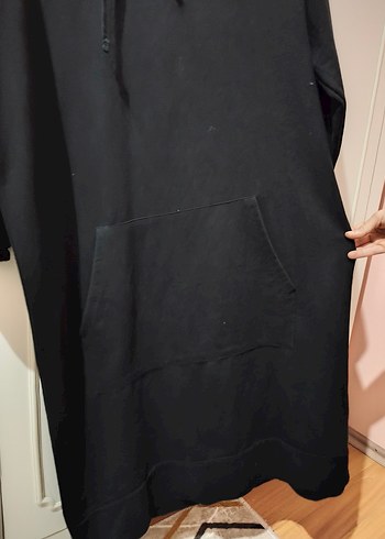 Kadın Siyah Uzun Salaş Elbise - Görsel 2