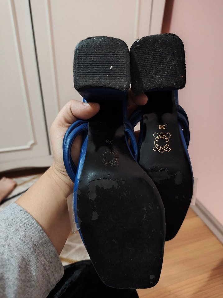 Mavi Kadın Dolgu Topuklu Terlik - Görsel 3