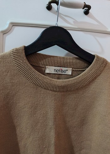 Bej Triko Kadın Sweatshirt - Görsel 4