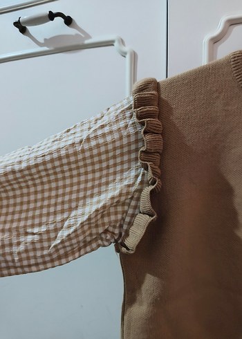 Bej Triko Kadın Sweatshirt - Görsel 2