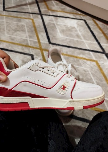 Louis Vuitton Beyaz Erkek Spor Ayakkabı Bağcıklı - Görsel 6