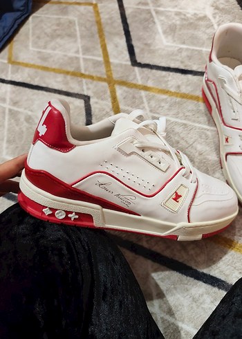 Louis Vuitton Beyaz Erkek Spor Ayakkabı Bağcıklı - Görsel 2