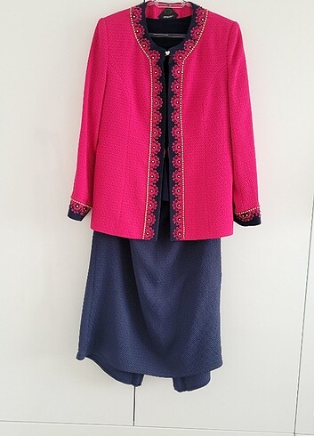 Büyük Beden Etek Ceket Takım ( Tesettür Elbise)  - Görsel 2