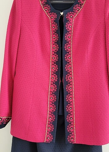 Büyük Beden Etek Ceket Takım ( Tesettür Elbise)  - Görsel 3