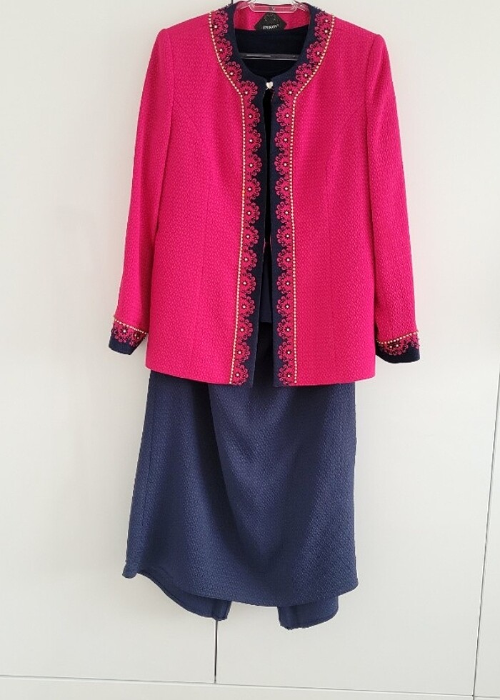 Büyük Beden Etek Ceket Takım ( Tesettür Elbise)  - Görsel 2