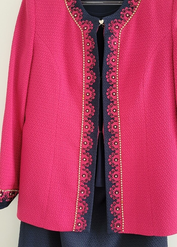 Büyük Beden Etek Ceket Takım ( Tesettür Elbise)  - Görsel 3