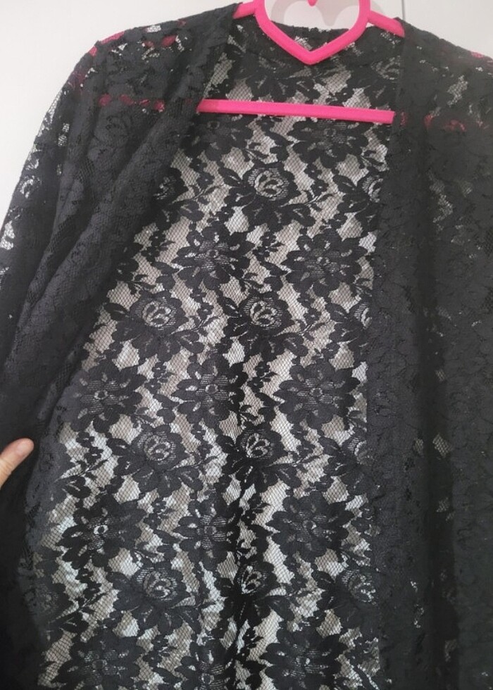 Dantel/Güpürlü Ceket/Kimono  - Görsel 2