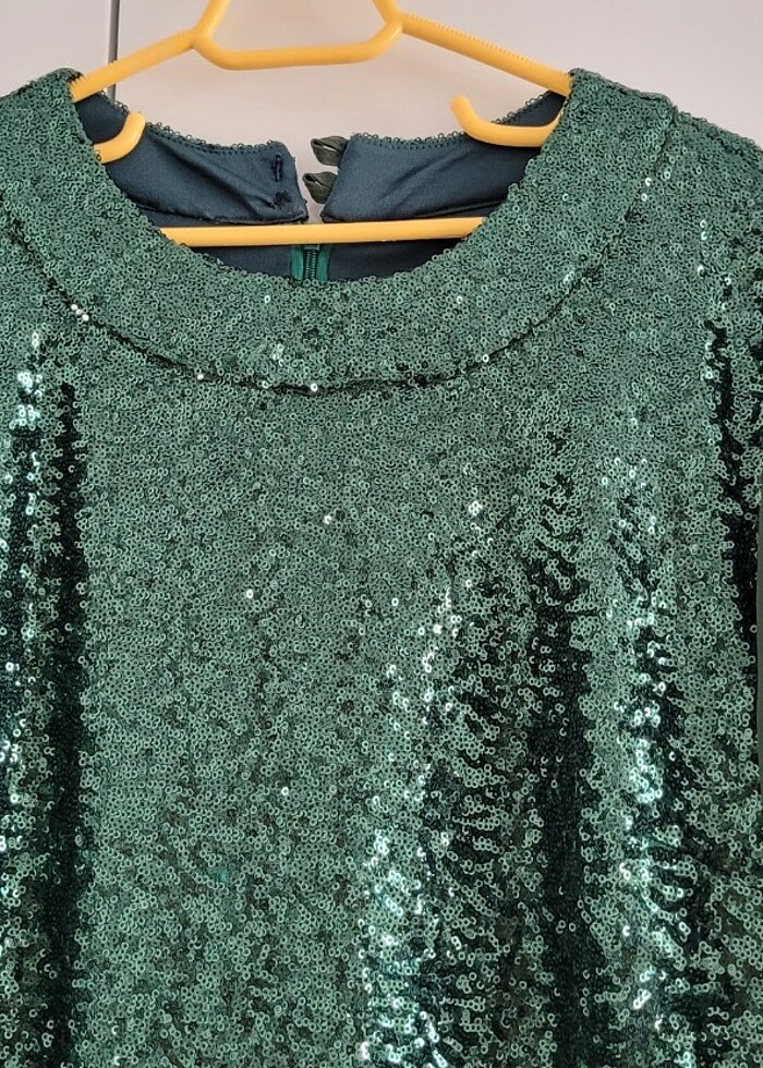 Payetli Tesettür Abiye Elbise - Görsel 2