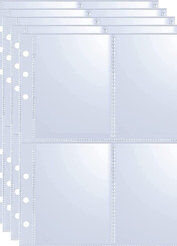 10 adet 6 delikli A5 Binder Sayfası 