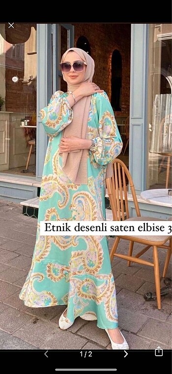 Saten elbise